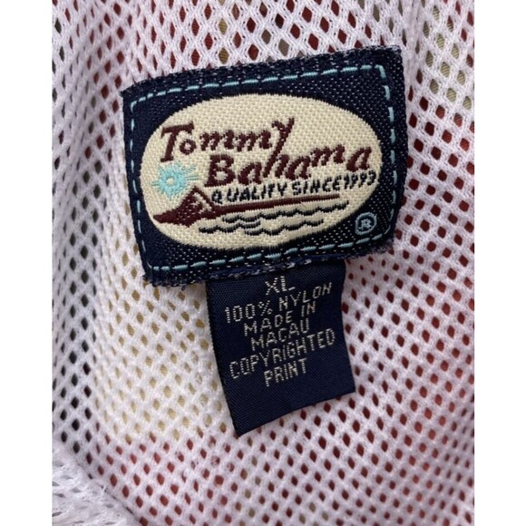 Tommy Bahama Shorts Mens Size XL Orange Floral Swim Trunks Mesh Lining Travel - Picture 5 of 14